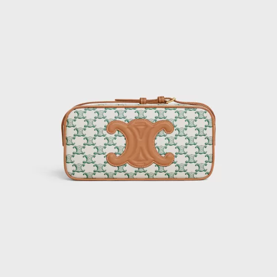Camera Shoulder Bag Cuir Triomphe In Triomphe Canvas And Calfskin - | ^CELINE Outlet
