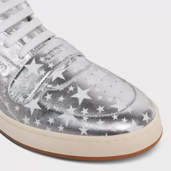 Ct-02 Mid Sneaker With Scratch In Stars Printed Metallic Calfskin And Calfskin - | ^CELINE Sale